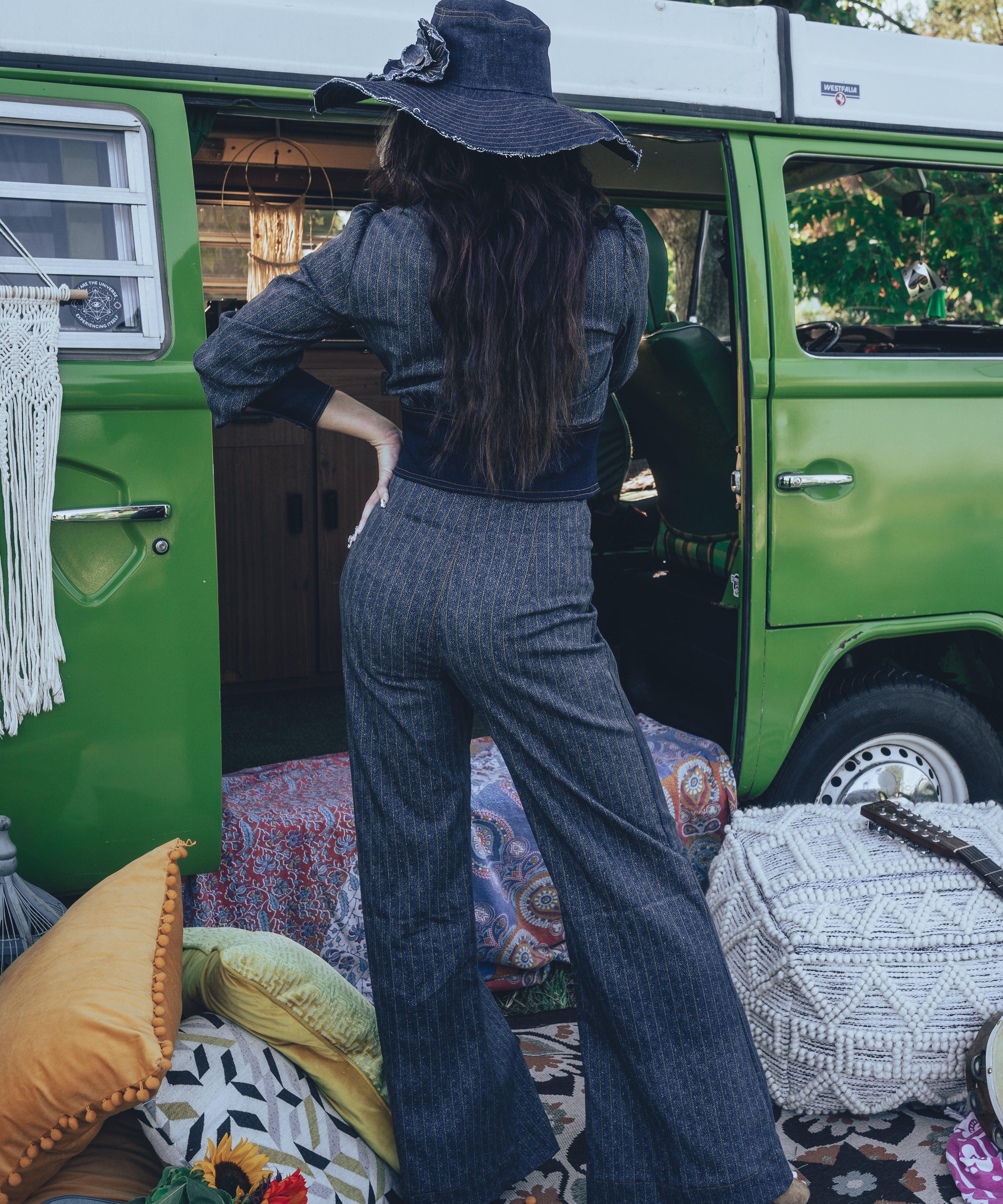 Soul Sister since 1969 - Denim Hippie sunhat 