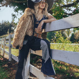 soul sister since 1969 - soulful hippie patchwork denim hat - 70's retro style made in Vancouver Canada