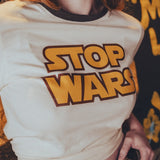 Stop Wars - Vintage Style T- Shirt - Peace Love & Revolution