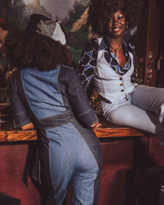 Two-Tone Denim  70s style Jumpsuit — Soul Sister since 1969