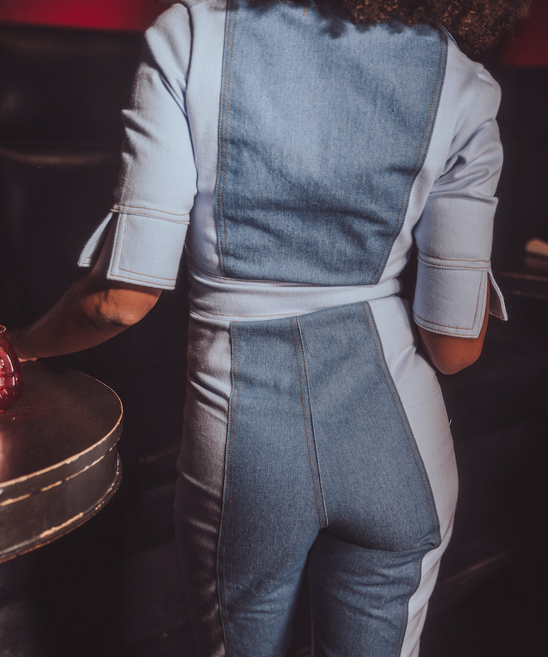 Two-Tone Denim Jumpsuit — Soul Sister since 1969