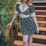 Minivestido floral de margaritas