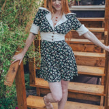 Minivestido floral de margaritas