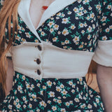 Minivestido floral de margaritas