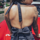 Denim Flower Power 3/4 length skirt - Soul Sister since  1969