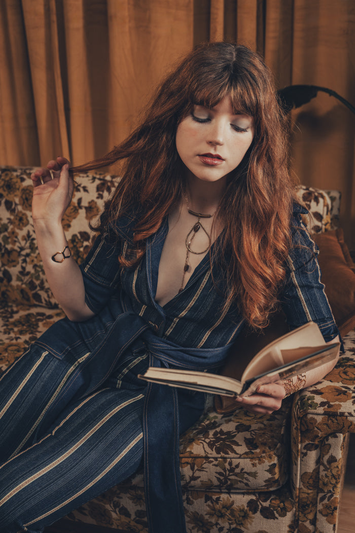 Striped Diva Jumpsuit Retro Onesie Soul Sister since 1969