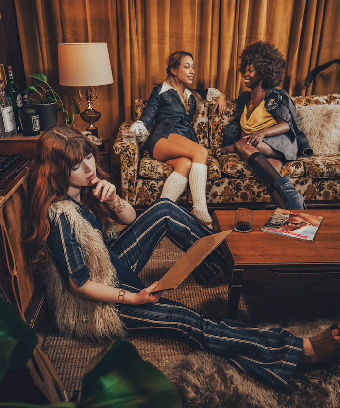 Striped Diva Jumpsuit Retro Onesie Soul Sister since 1969