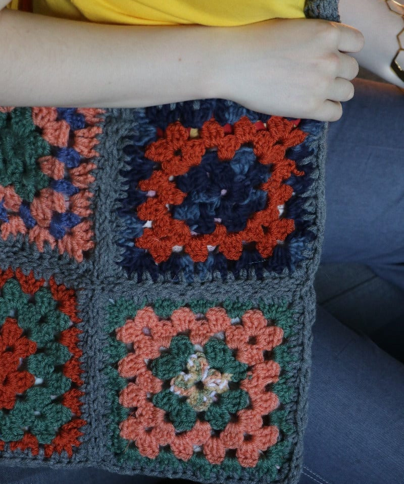 One of a kind Granny Square bag - Carol Meyer Crochet Originals