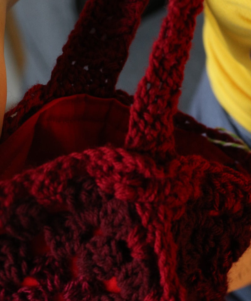 One of a kind Granny Square bag - Carol Meyer Crochet Originals