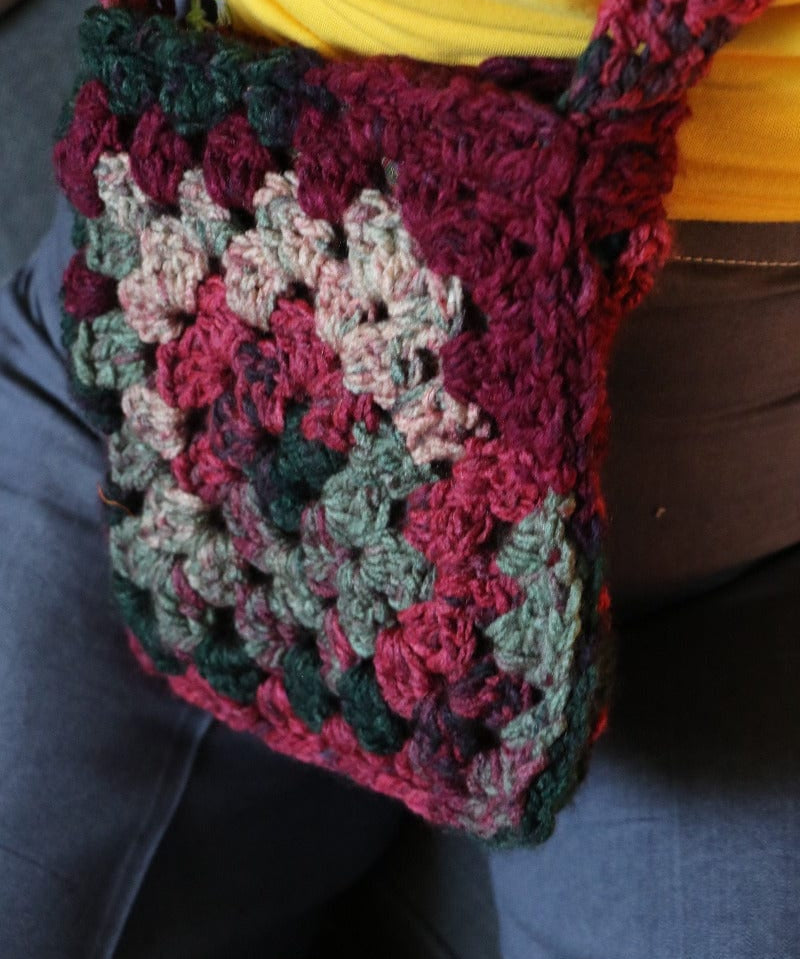 One of a kind Granny Square bag - Carol Meyer Crochet Originals