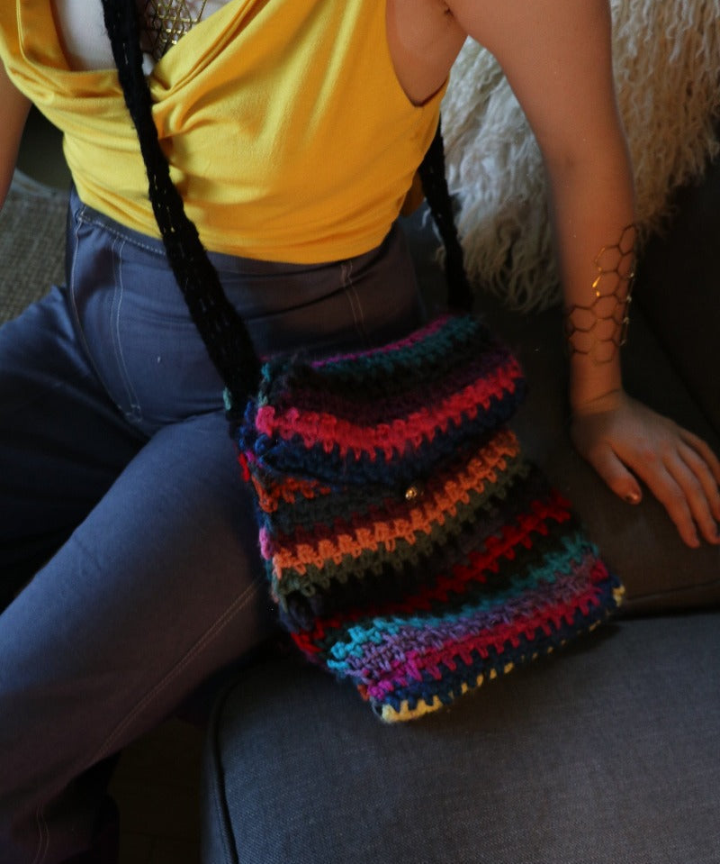 One of a kind  crochet bag - Carol Meyer Crochet originals