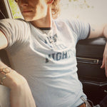 High & Mighty t shirt - Blue - Soul Sister since 1969