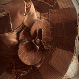 Soulful Hippie sun hat - Brown patchwork - Soul Sister since 1969