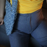 One of a kind Granny Square bag - Carol Meyer Crochet Originals - Blue