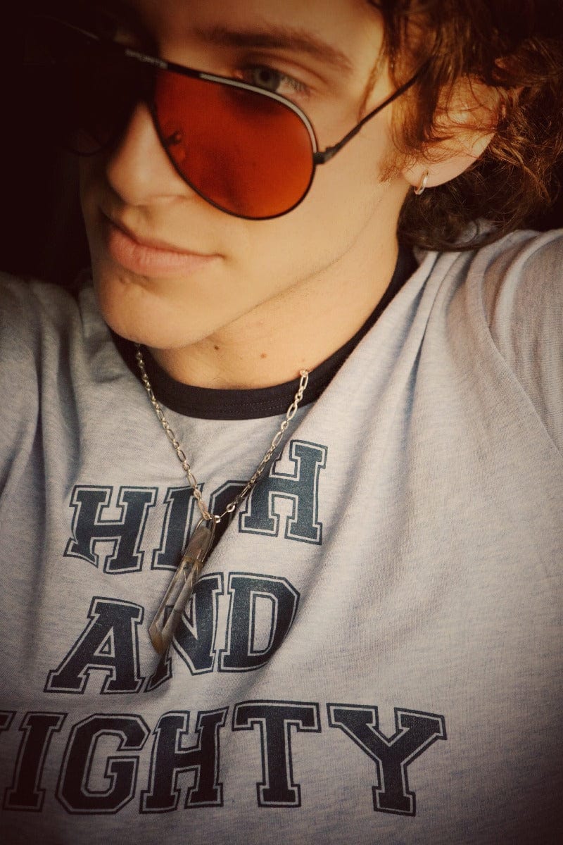 High & Mighty t shirt - Blue - Soul Sister since 1969