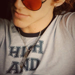 High & Mighty t shirt - Blue - Soul Sister since 1969