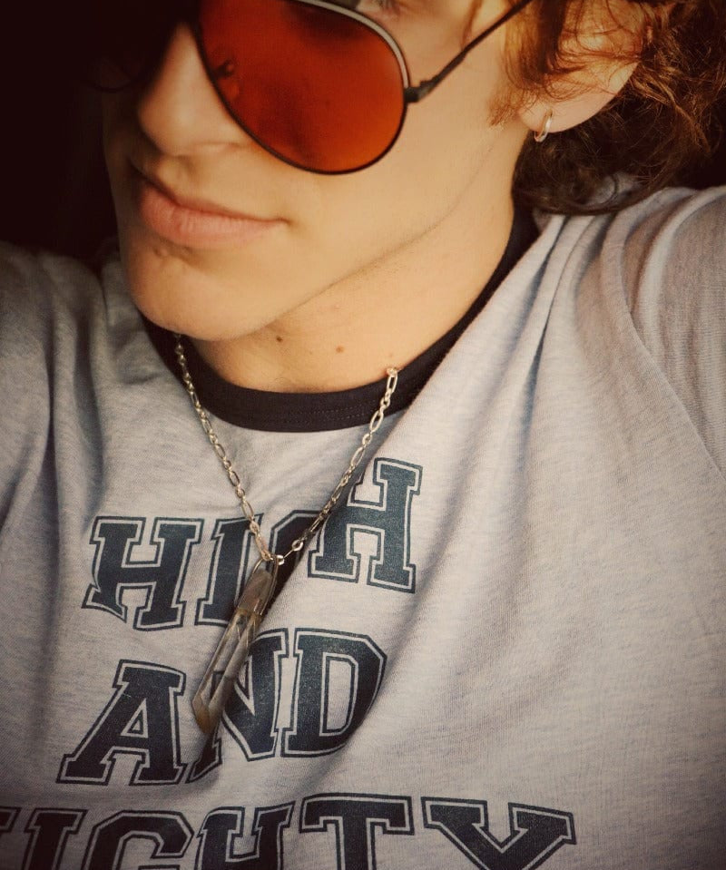 High & Mighty t shirt - Blue - Soul Sister since 1969