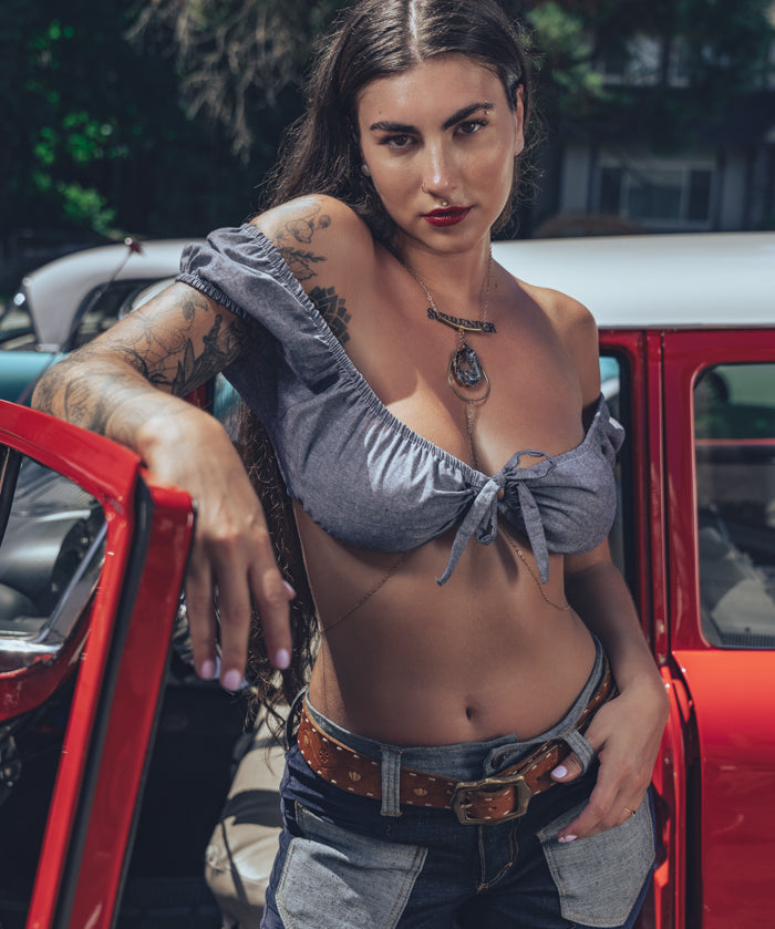 Janice Denim and corduroy Bell bottom jeans - Soul Sister since 1969