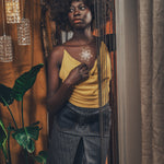 Jeanie Skirt - Denim Pinstripe - Soul Sister since 1969