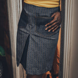 Jeanie Skirt - Denim Pinstripe - Soul Sister since 1969