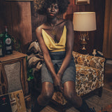 Jeanie Skirt - Denim Pinstripe - Soul Sister since 1969