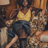 Jeanie Skirt - Denim Pinstripe - Soul Sister since 1969