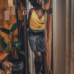 Jeanie Skirt - Denim Pinstripe - Soul Sister since 1969