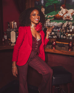Red Mademoiselle Blazer- Soul Sister since 1969
