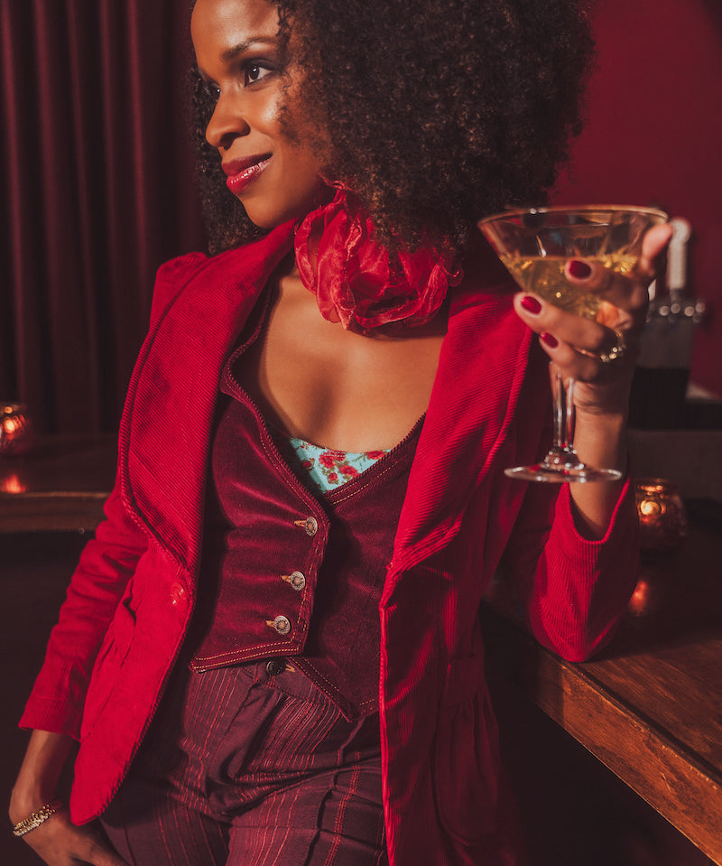 Red Mademoiselle Blazer- Soul Sister since 1969