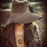 Tree Hugger Orb - Jasper 18kt body chain necklace