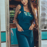 Soul Sister since 1969 - Long Backless Eden Dress - Teal