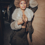 Our Soul Sister muse wears limited  edition 70s inspired clothing designed and hand made in small batches in Vancouver Canada by  Soul Sister since 1969