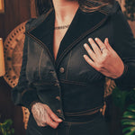 Soul Sister since '69 - Farrah Cropped Jacket  - Black