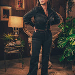 Soul Sister since '69 - Farrah Cropped Jacket  - Black