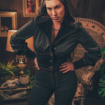 Soul Sister since '69 - Farrah Cropped Jacket  - Black