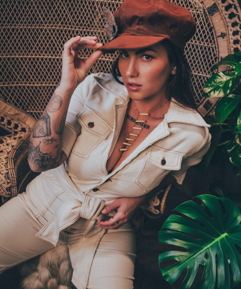 Soul Sister Since 1969 - Paper Girl Hat - Tobacco