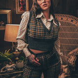 Soul Sister since 1969 - Viola Plaid vest