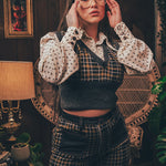 Soul Sister since 1969 - Viola Plaid vest