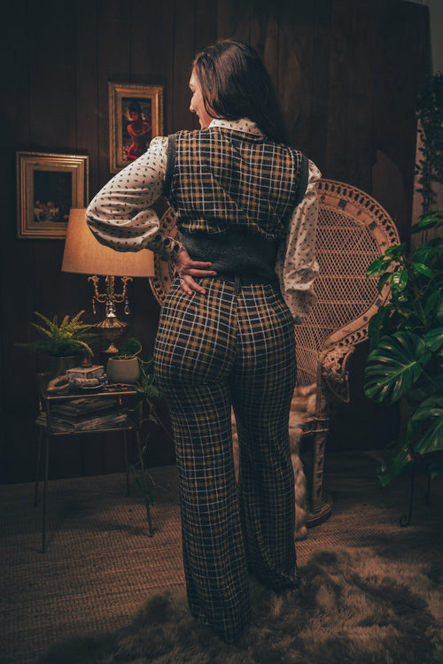 Soul Sister since 1969 - Viola Plaid vest