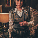 Soul Sister since 1969 - Viola Plaid vest