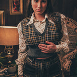 Soul Sister since 1969 - Viola Plaid vest