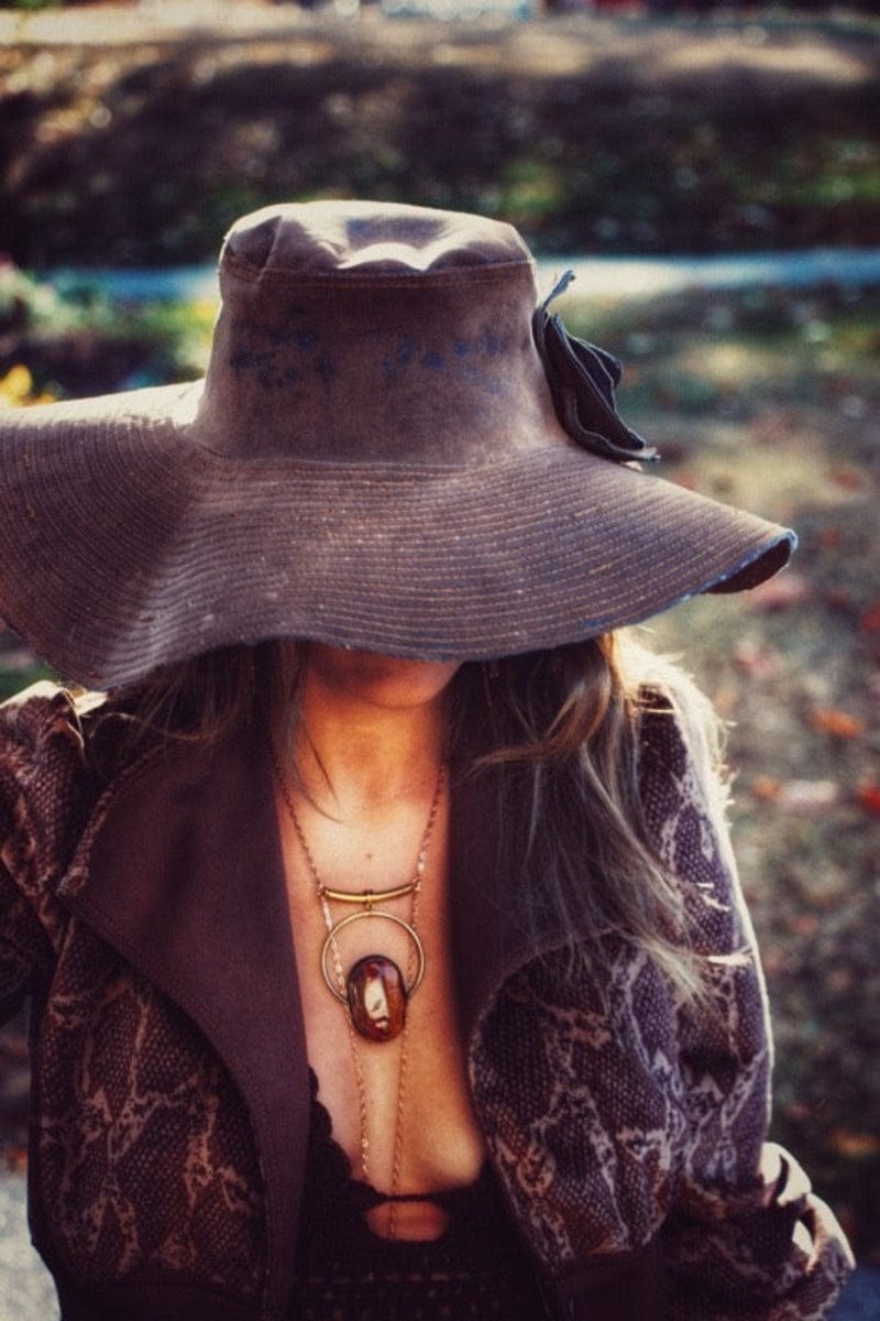 soul sister since 1969 - Soulful Hippie Hat Brown Faux suede aux suede 