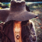 soul sister since 1969 - Soulful Hippie Hat Brown Faux suede aux suede 