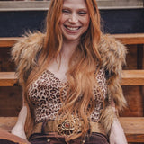 Bolero de terciopelo de zorro