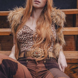 Bolero de terciopelo de zorro