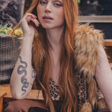 Bolero de terciopelo de zorro