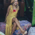 Eden Long backless Boho Dress - Yellow - Soul Sister since 1969
