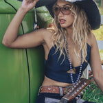 Soulful Hippie Denim Patchwork hat - Soul Sister since 1969