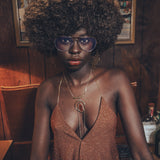 Grace Halter neck top - copper glitter - Soul Sister since 1969