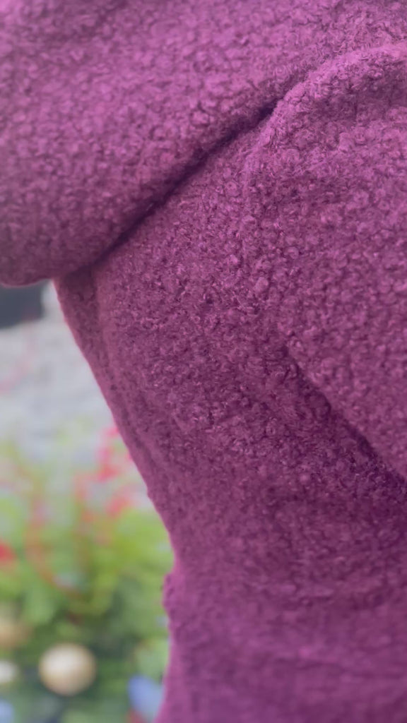 video of a girl in a snow suit with hoodie